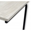 Стол журнальный Sheffilton SHT-CT9 артикул СЖ-87 дуб беленый/черный муар